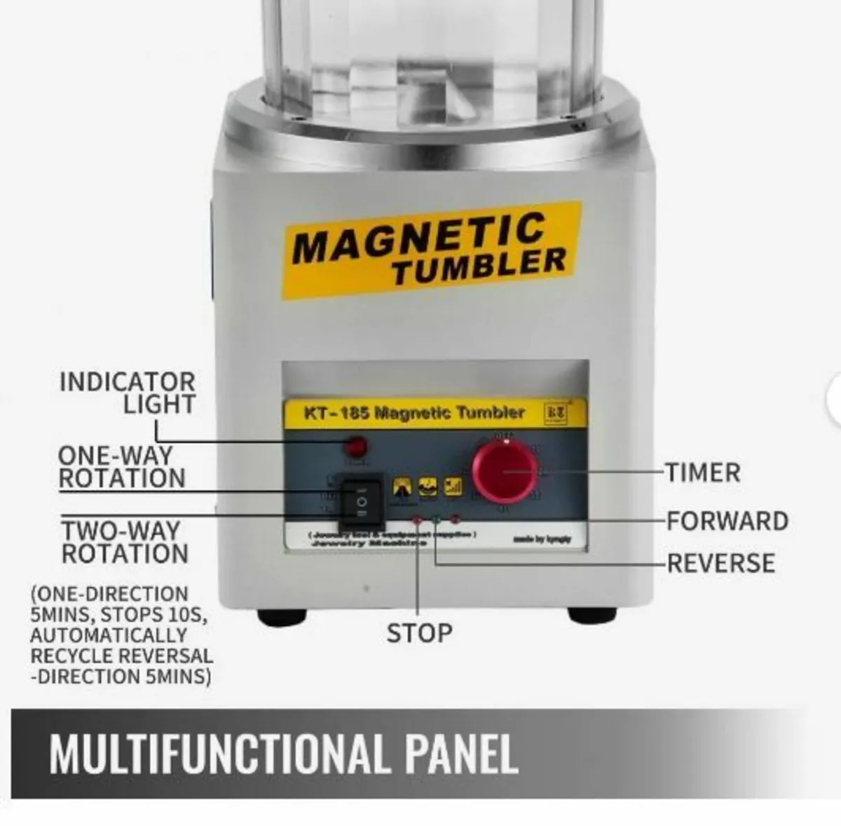 KT-185 Magnetic Tumbler 180mm Jewelry - Image 4