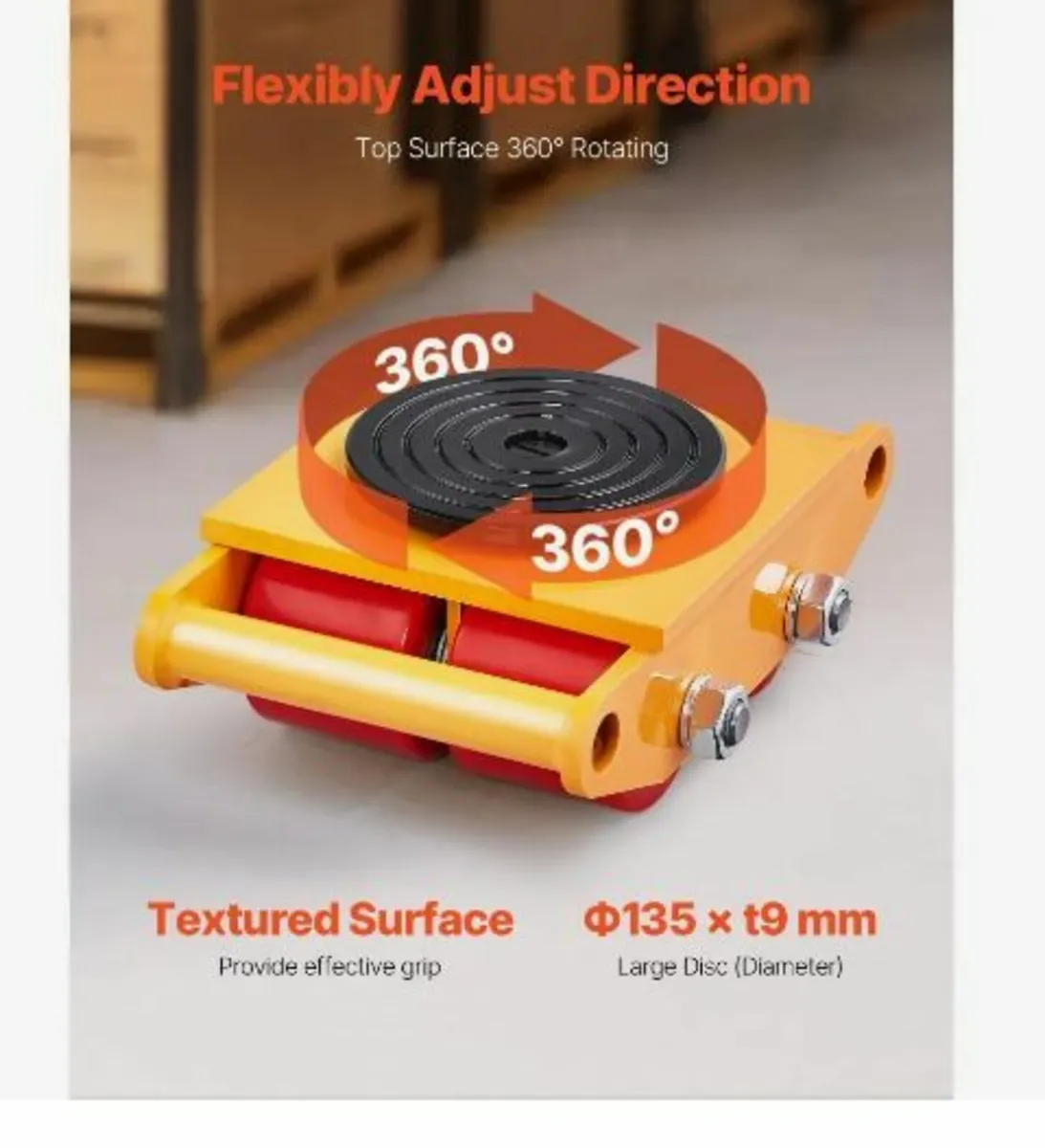 Machinery Skate Dolly, 13,200 LBS/6T - Image 4