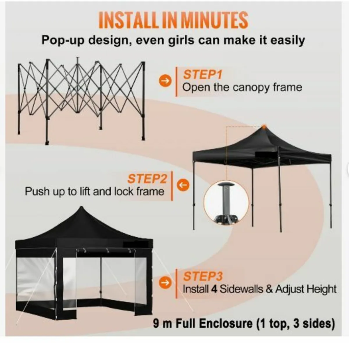 Pop Up Canopy Tent, Outdoor - Image 3