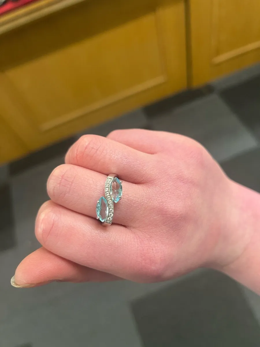 925 silver CZ ring - Image 2