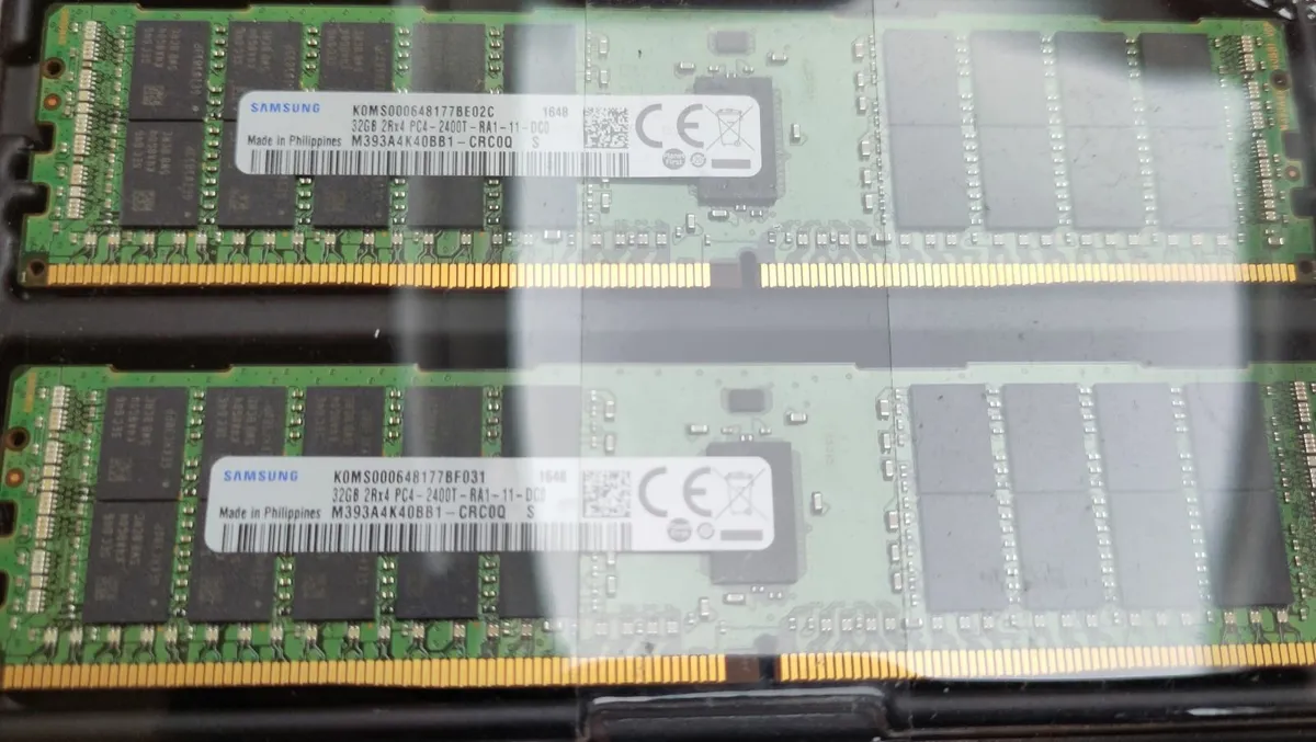 128GB RAM of Samsung 32GB DDR4 2400MHZ EEC RDIMM - Image 1