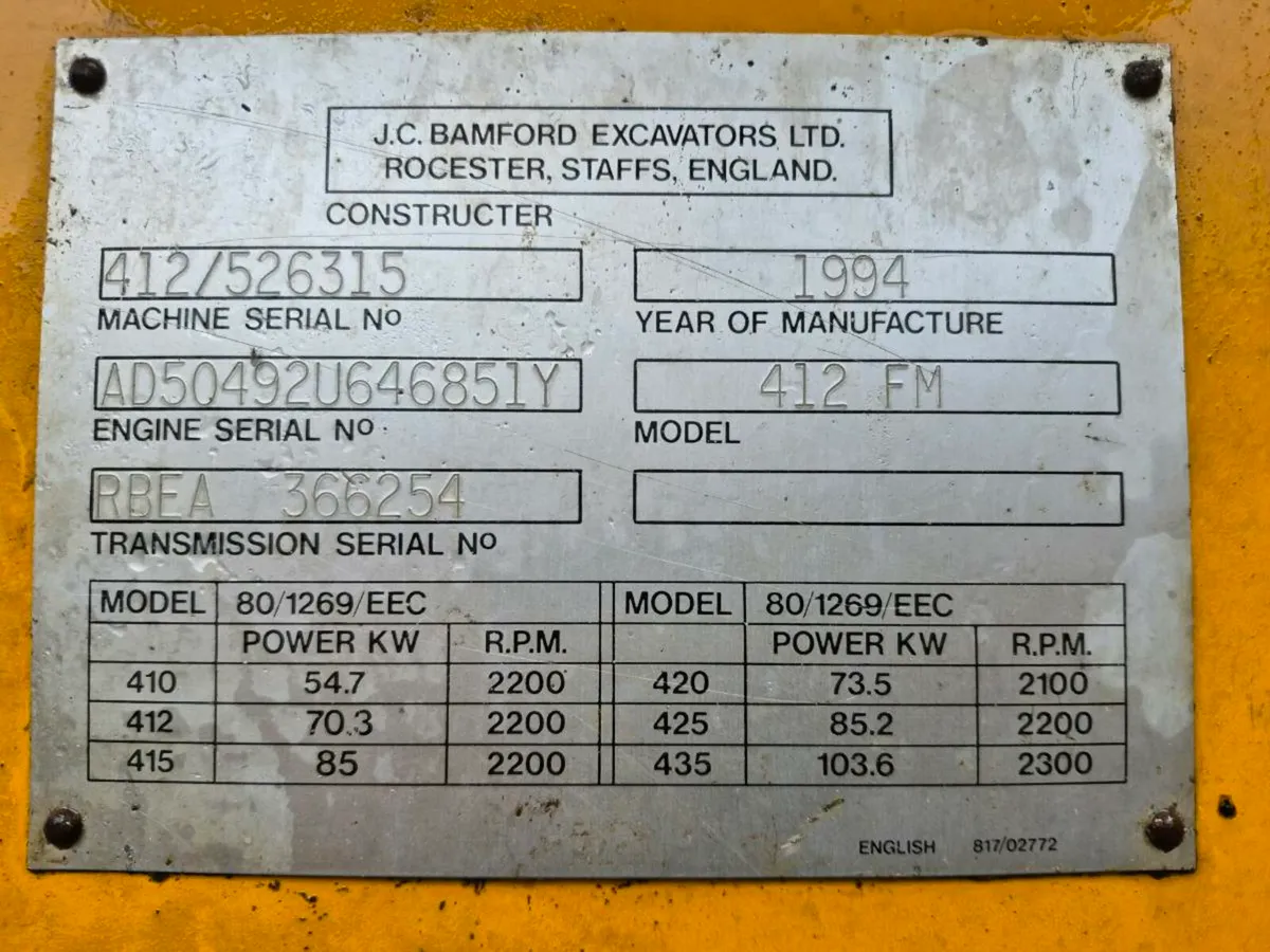 JCB 412 Farm Master Plus - Image 3