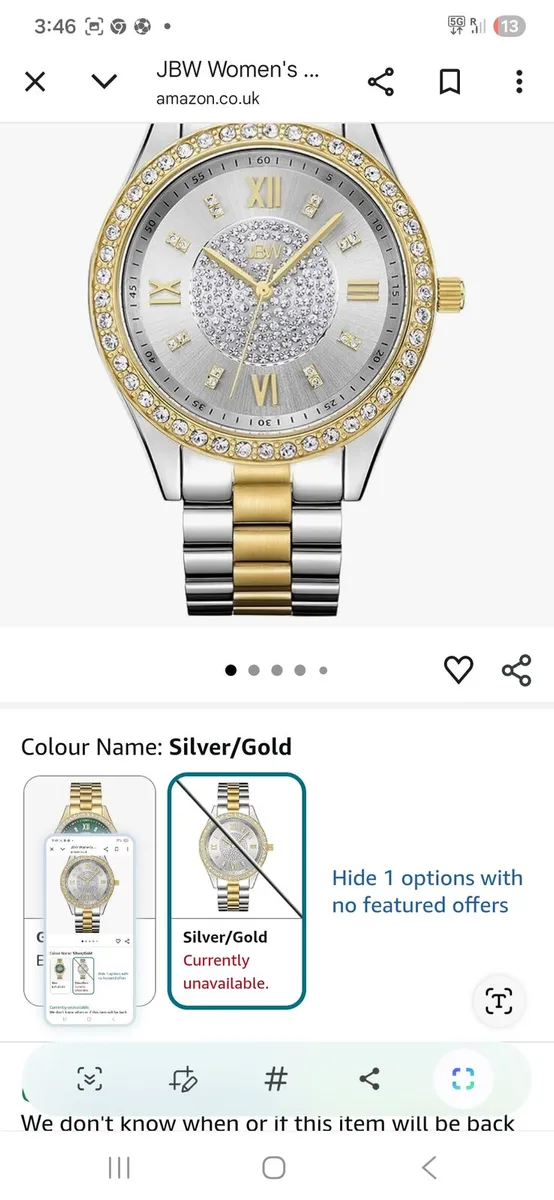 JBW Women’s Mondrian Diamond Watch - Image 3