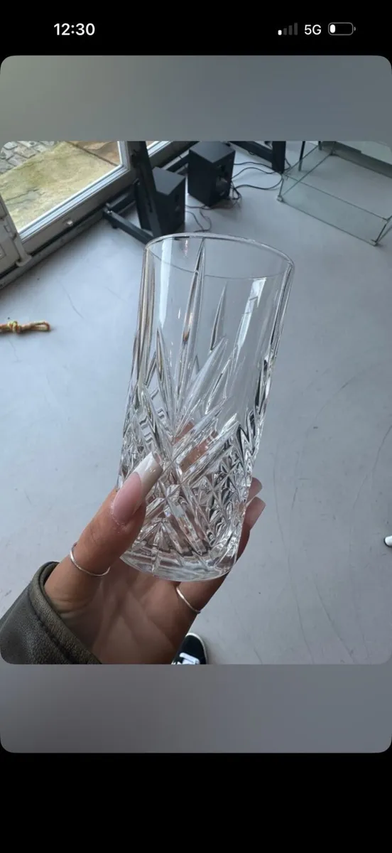 Box of crystal glasses - Image 2
