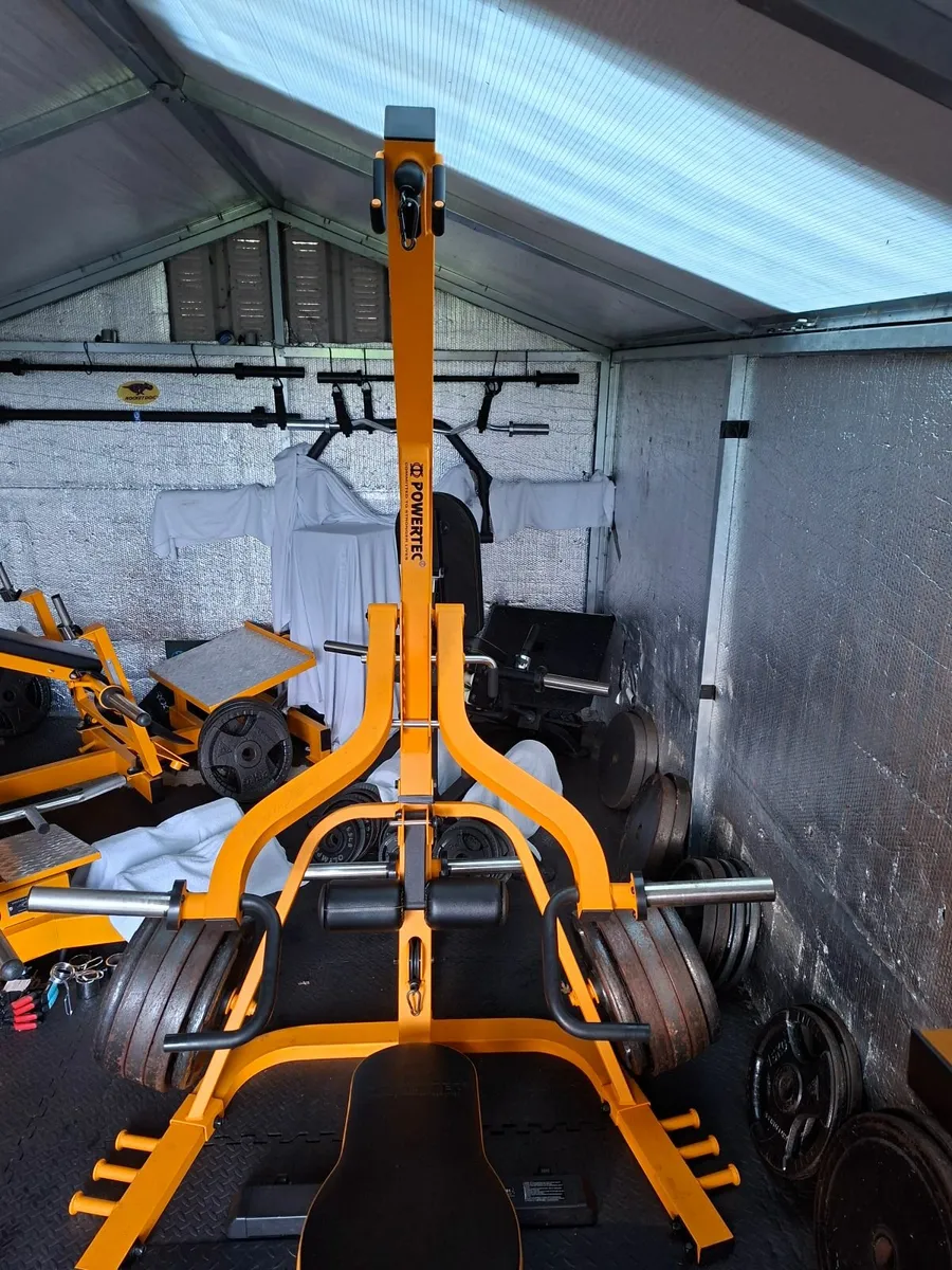 powertec lever gym and attachments - Image 1