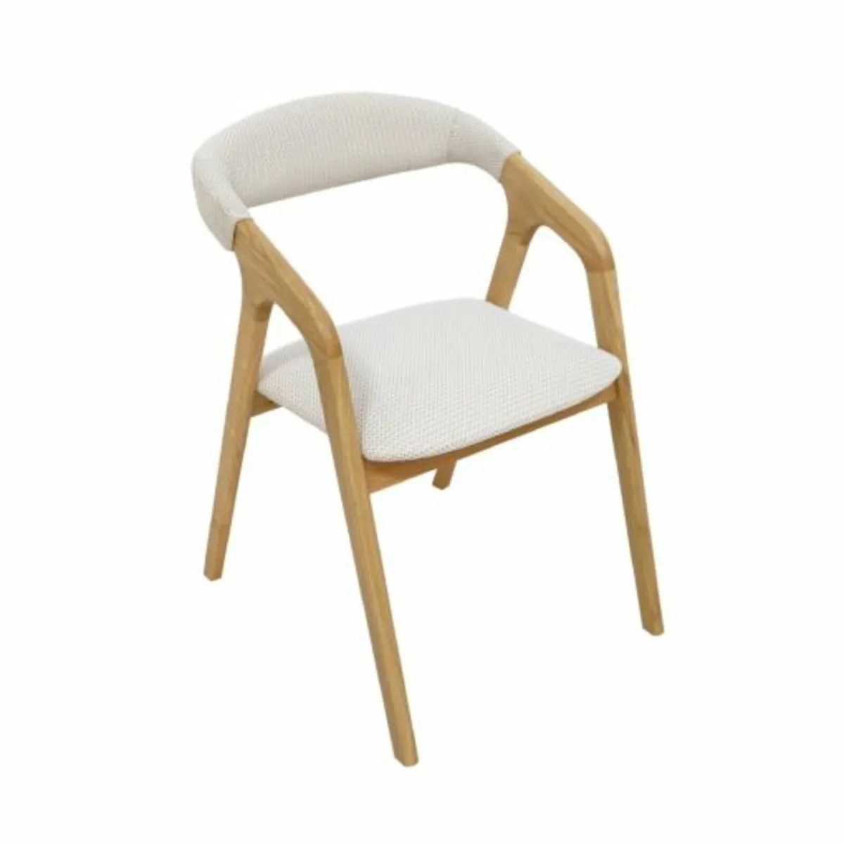 Oslo Oak Upholstered Dining Chair - Image 1