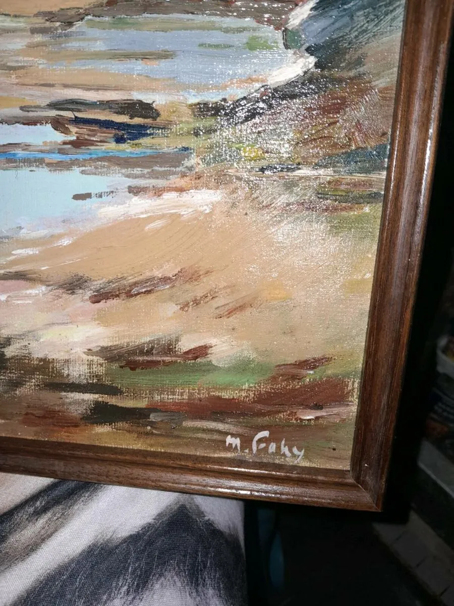 Stunning Irish oil painting on board - Image 2