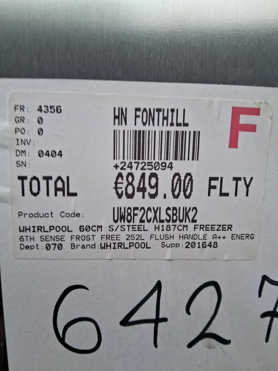 EX DISPLAY BRAND NEW LARDER FREEZER - Image 3