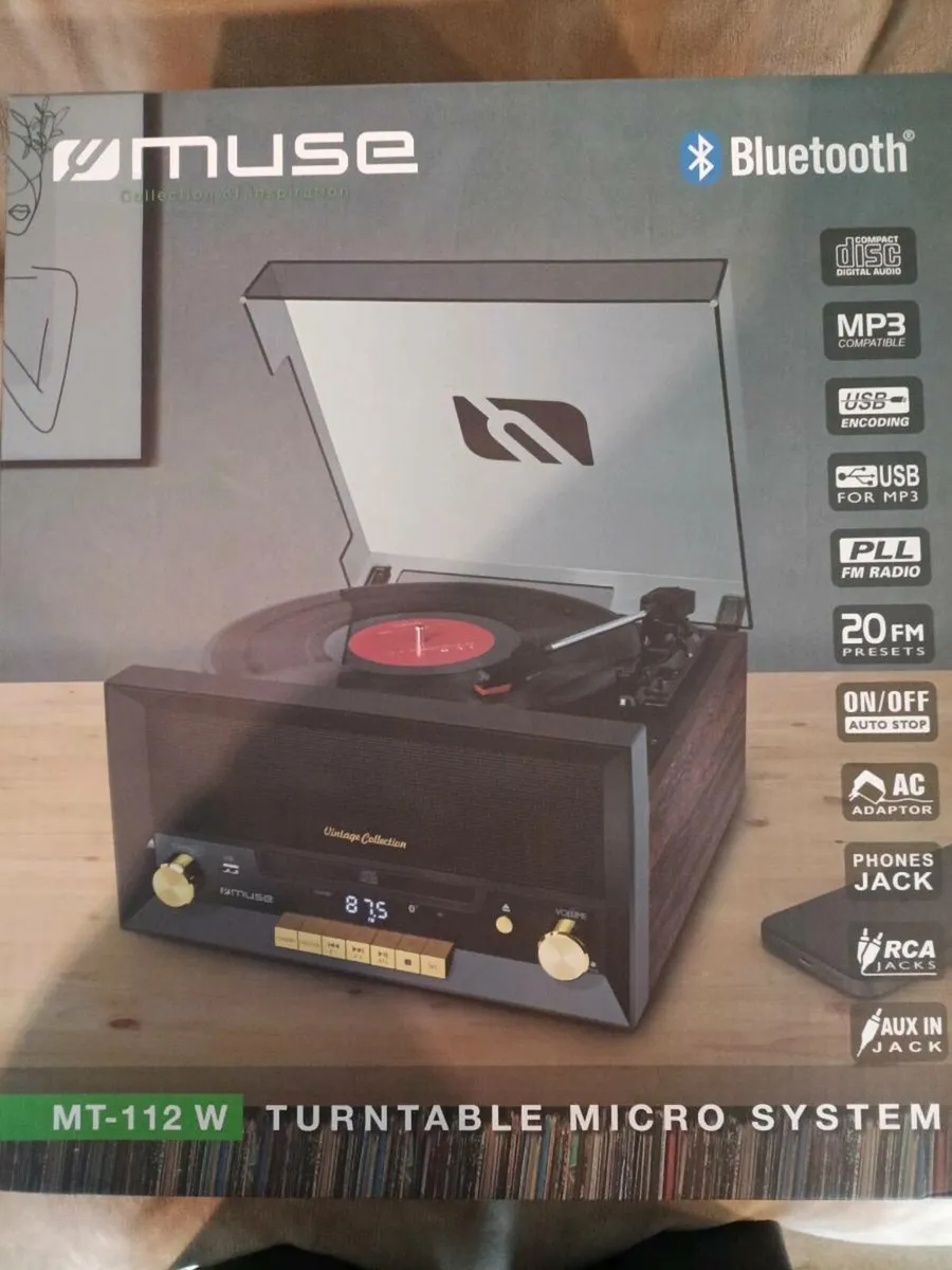 MUSE 112W - Turntable, CD player, Radio, Bluetooth - Image 1