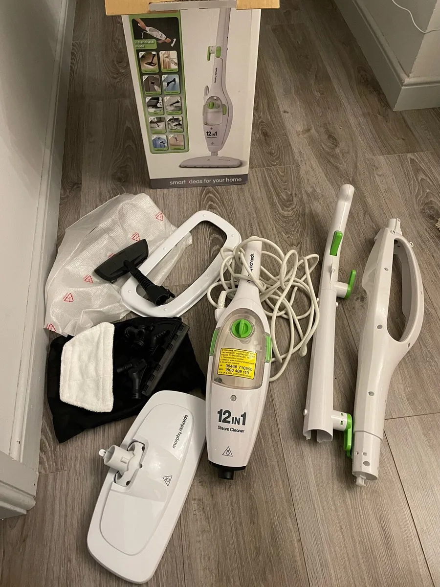 12 in 1 upright handheld steam cleaner - Image 2