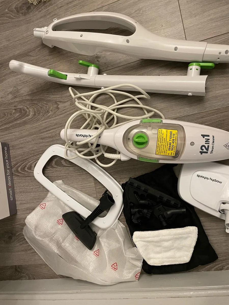 12 in 1 upright handheld steam cleaner - Image 4