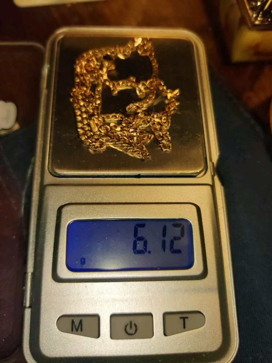 CUBAN STYLE, 9CT Gold 20"Long 6.12g New Chain ! - Image 2