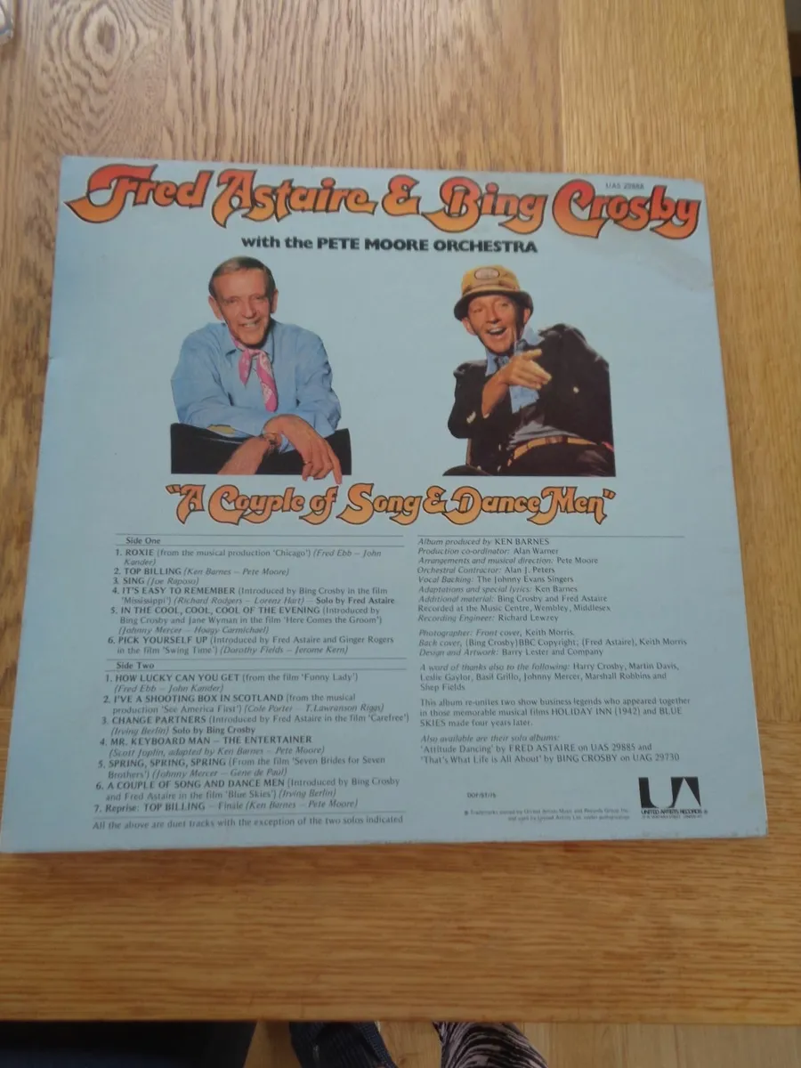 Bing Crosby & Fred Astaire Vinyl LP for Sale - Image 2