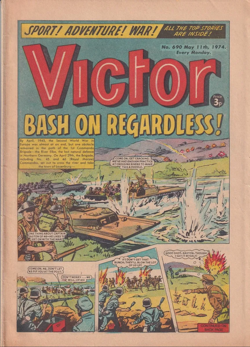 VICTOR #690 (11th MAY 1974) DC THOMSON UK COMIC - Image 1