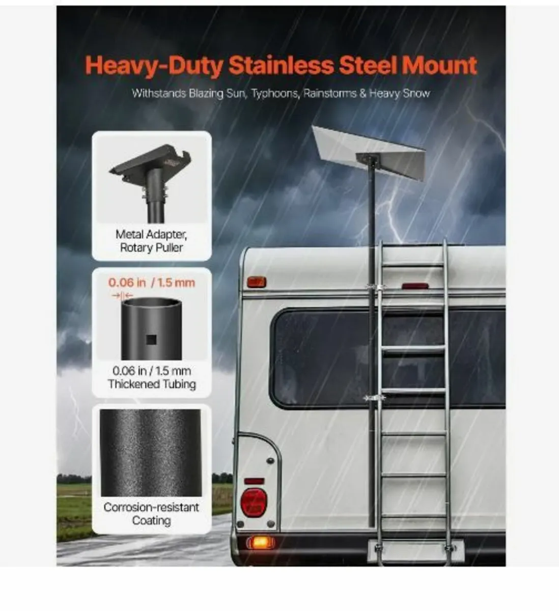 Starlink RV Ladder Mount, 360°Adjustable - Image 3