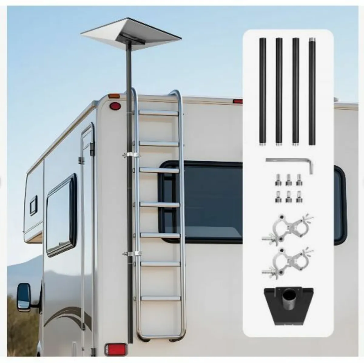 Starlink RV Ladder Mount, 360°Adjustable - Image 1