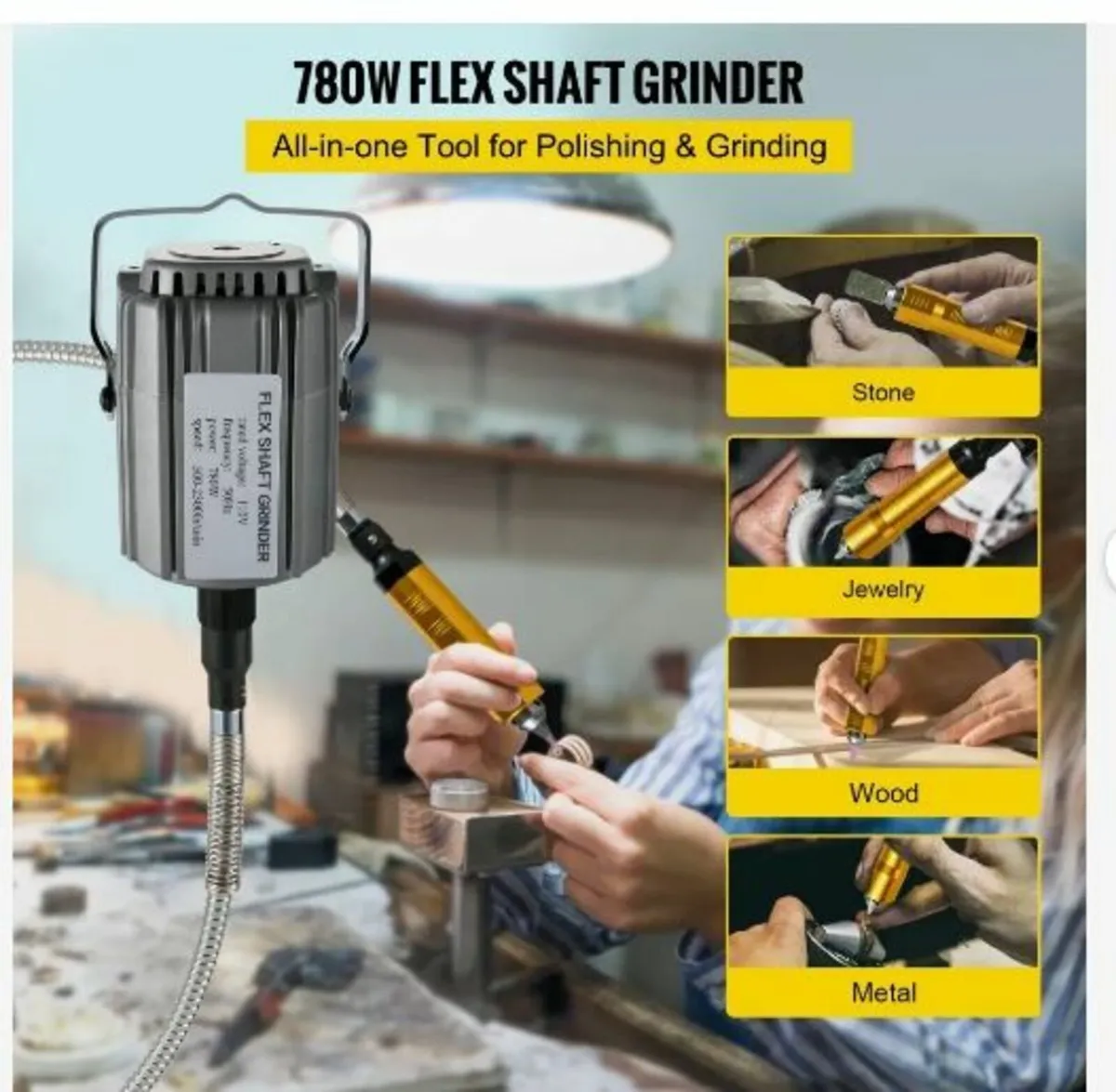 Flex Shaft Grinder 780W Rotary Tool - Image 2