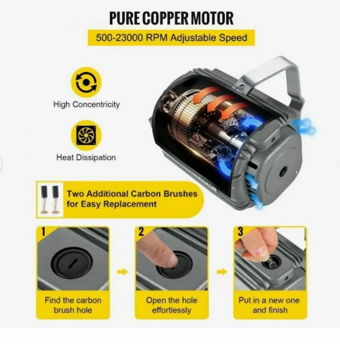 Flex Shaft Grinder 780W Rotary Tool - Image 3