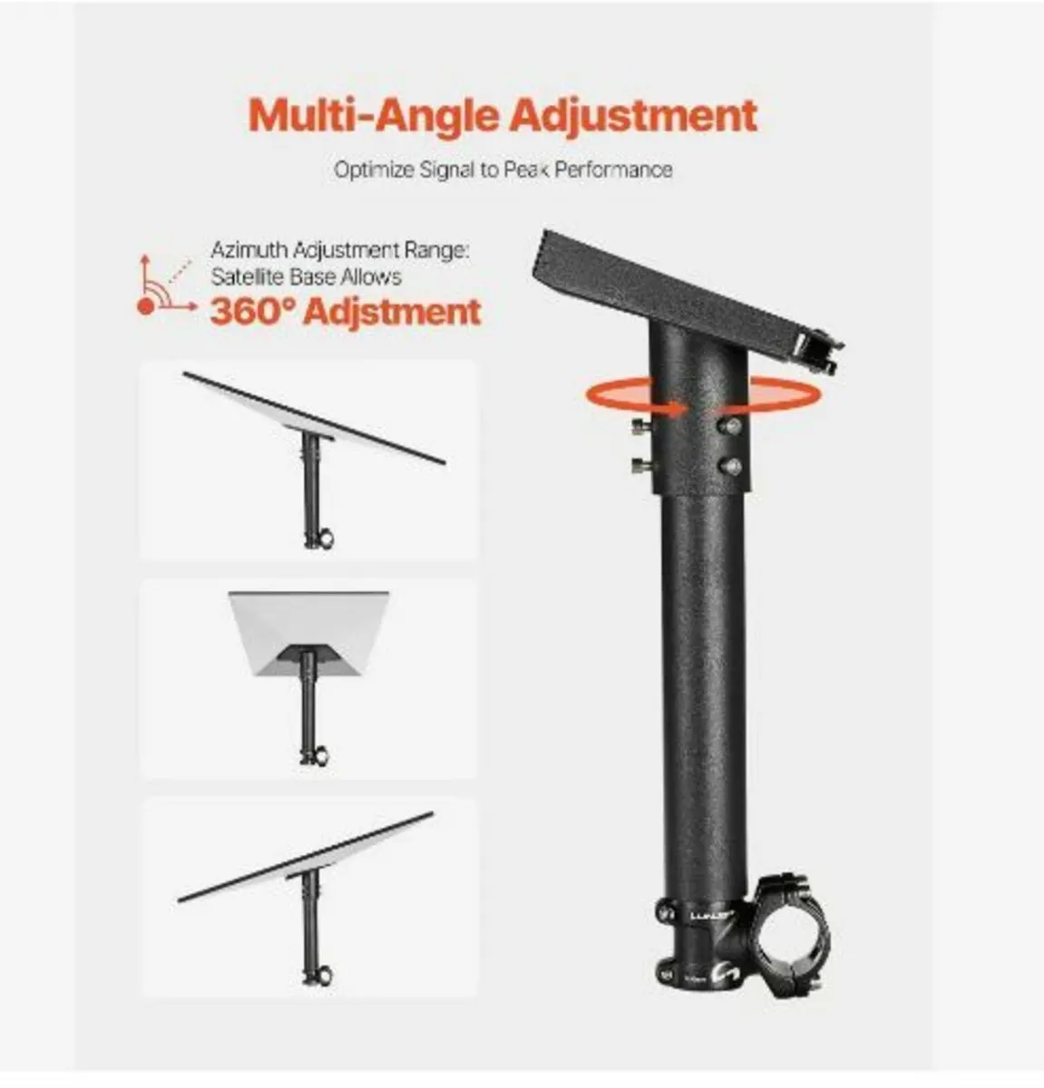 Starlink RV Ladder Mount, 360°Adjustable Angle - Image 4