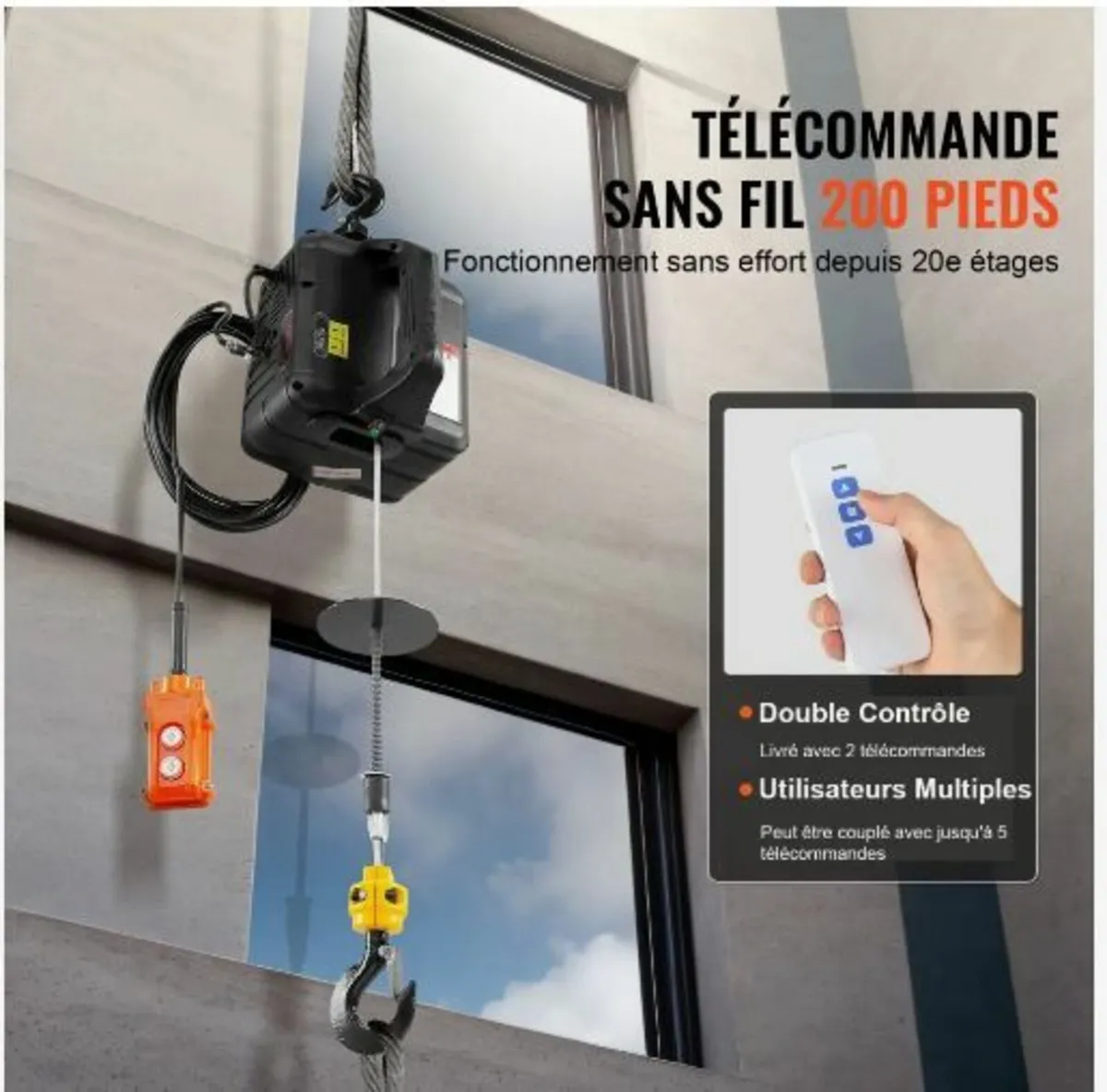 3-in-1 Portable Electric Hoist Winch - Image 4