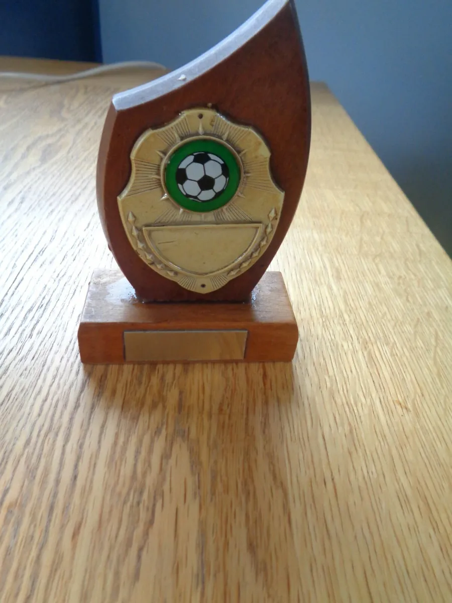 Vintage Wooden Trophy for Sale - Image 1