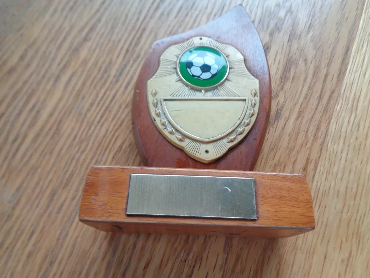 Vintage Wooden Trophy for Sale - Image 4