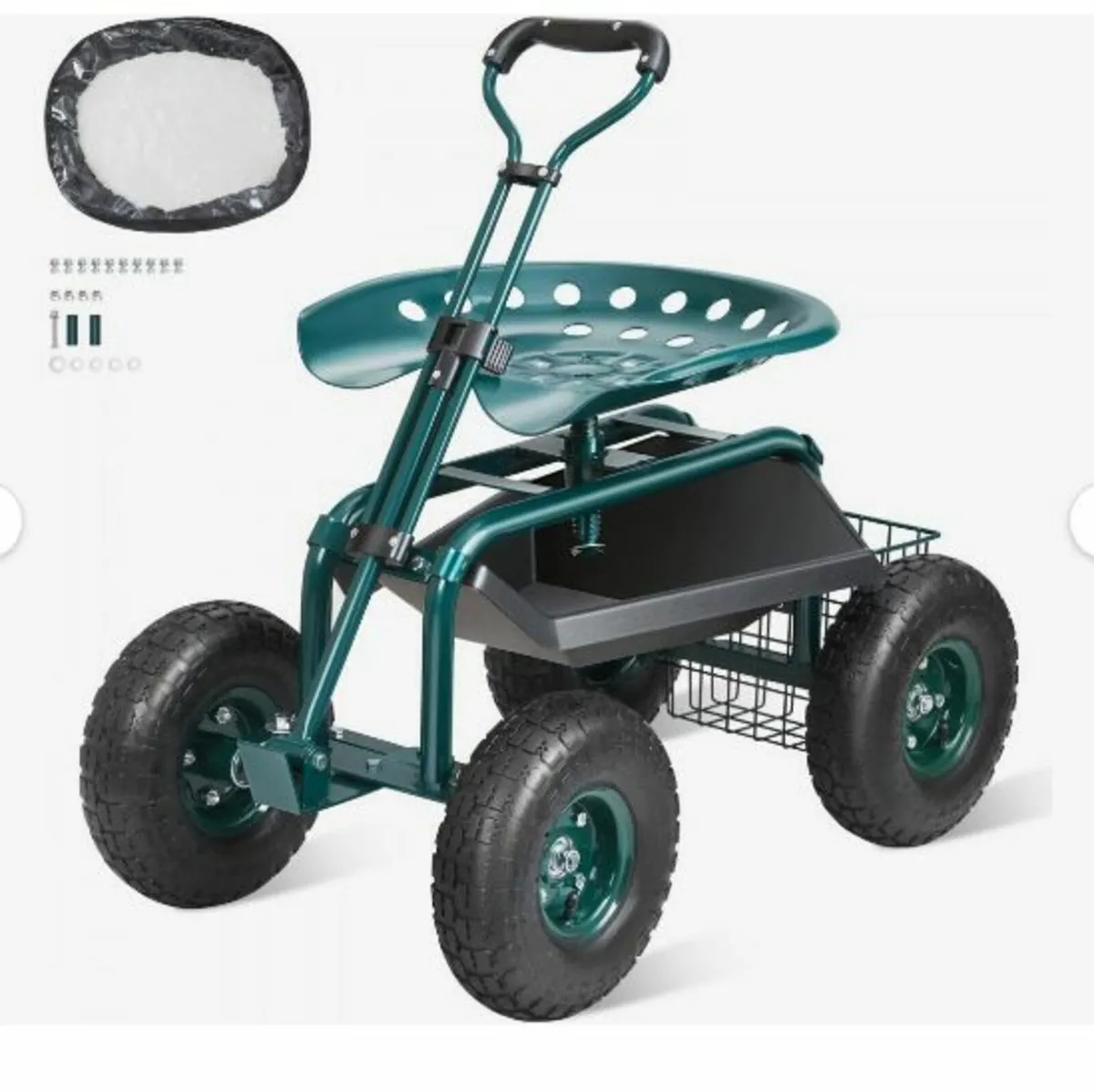 Garden Cart Rolling Workseat - Image 1