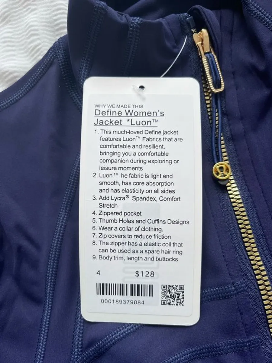 lululemon navy zip - Image 2
