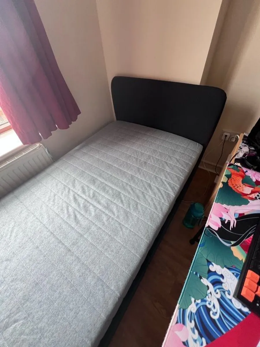 Single Bed (90x190) with Mattress - Image 3