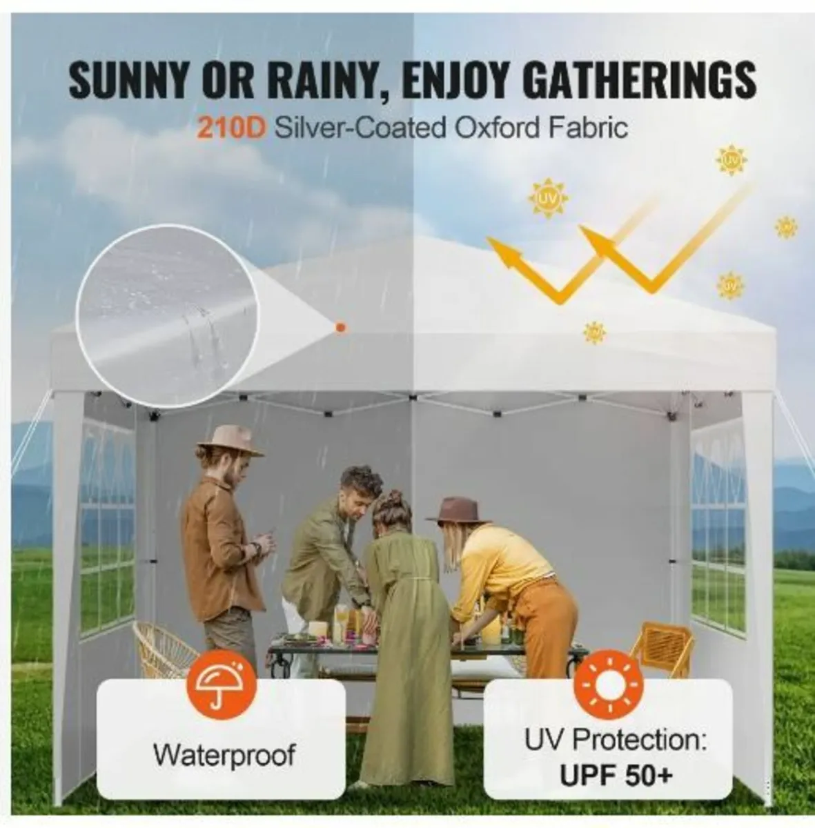 Pop Up Canopy, 2.95 x 2.95 m - Image 3