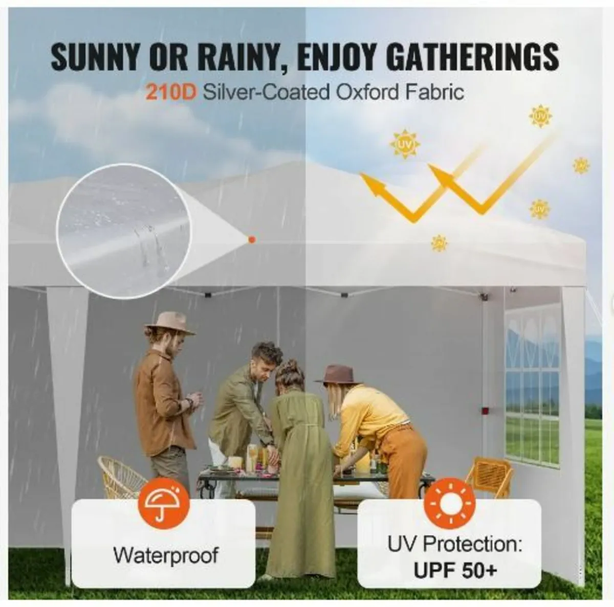 Pop Up Canopy, 5.9 x 2.96 m Instant Canopy - Image 3