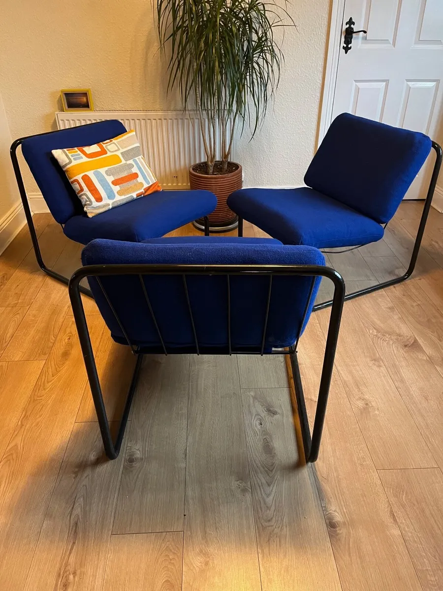 3 armchairs vintage 70s 80s - Image 1