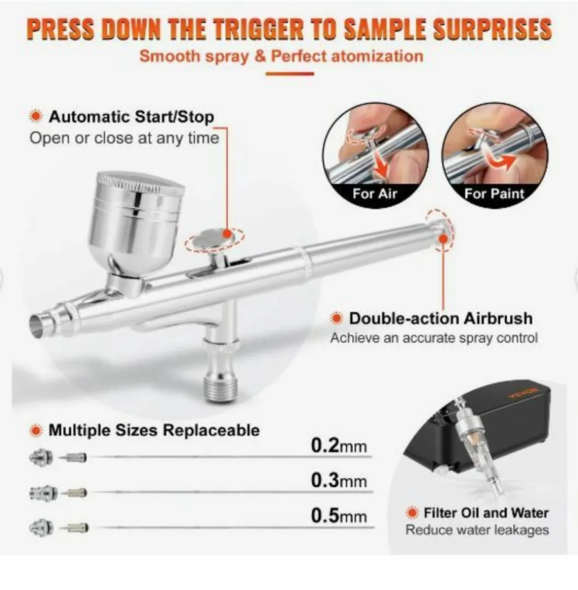 Airbrush Kit, Portable Airbrush Set - Image 3