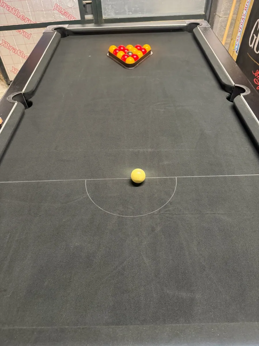 7 x 4 slate bed pool table - Image 2
