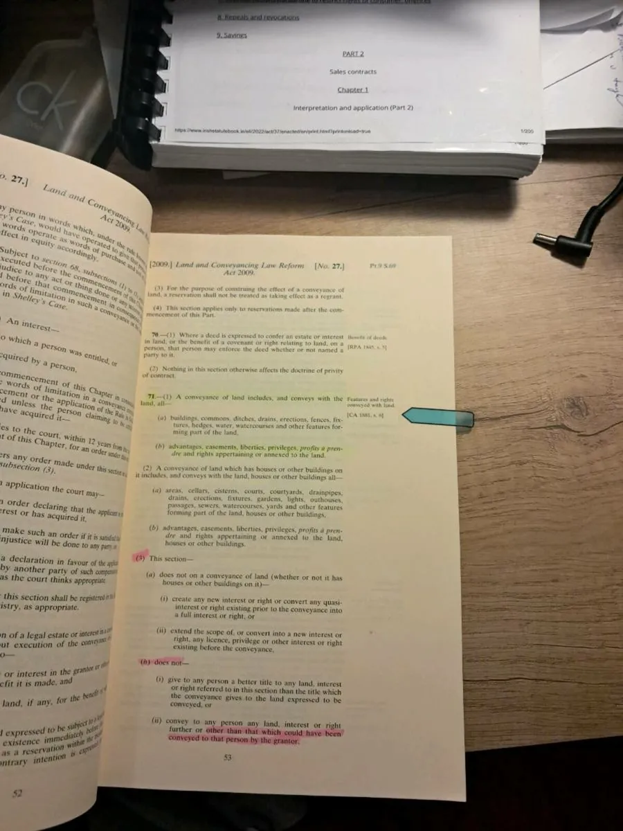 FE1 - Land & Conveyancing Act 2009 - Image 2