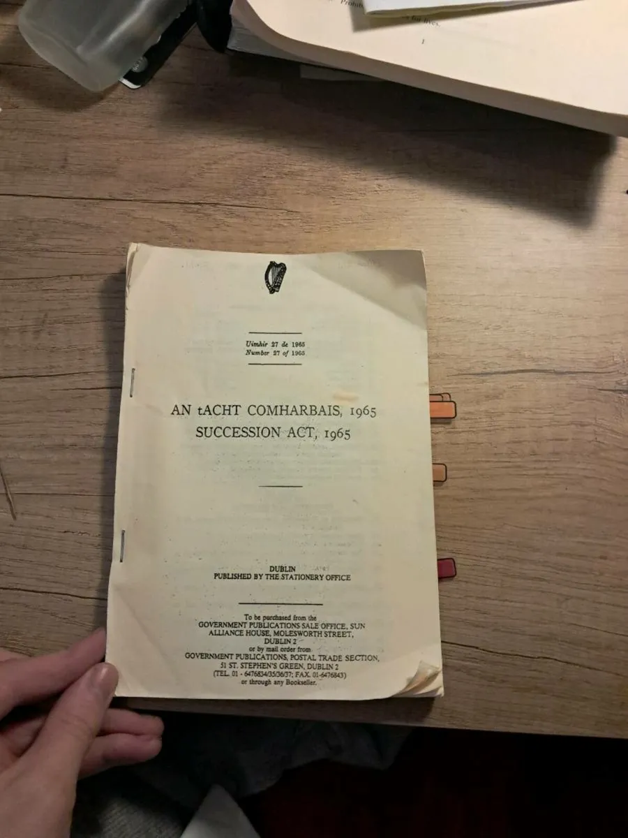 FE1 - Succession Act 1965 - Image 1