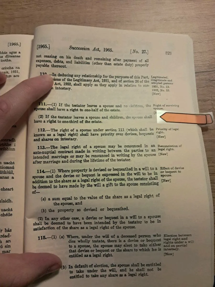 FE1 - Succession Act 1965 - Image 2