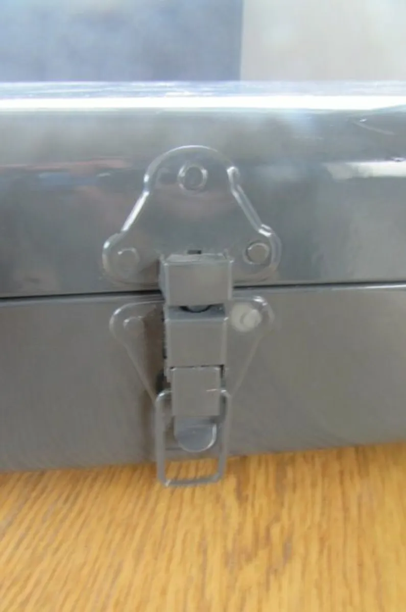 Retro Metal Storage Box for Sale - Image 2