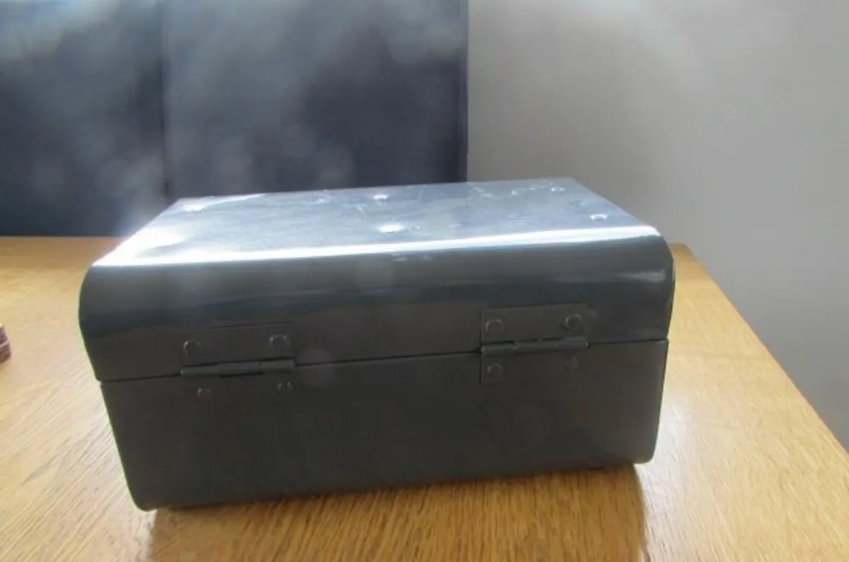 Retro Metal Storage Box for Sale - Image 3
