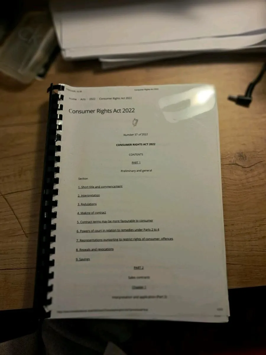 FE1 - Consumer Rights Act 2022 - Image 1