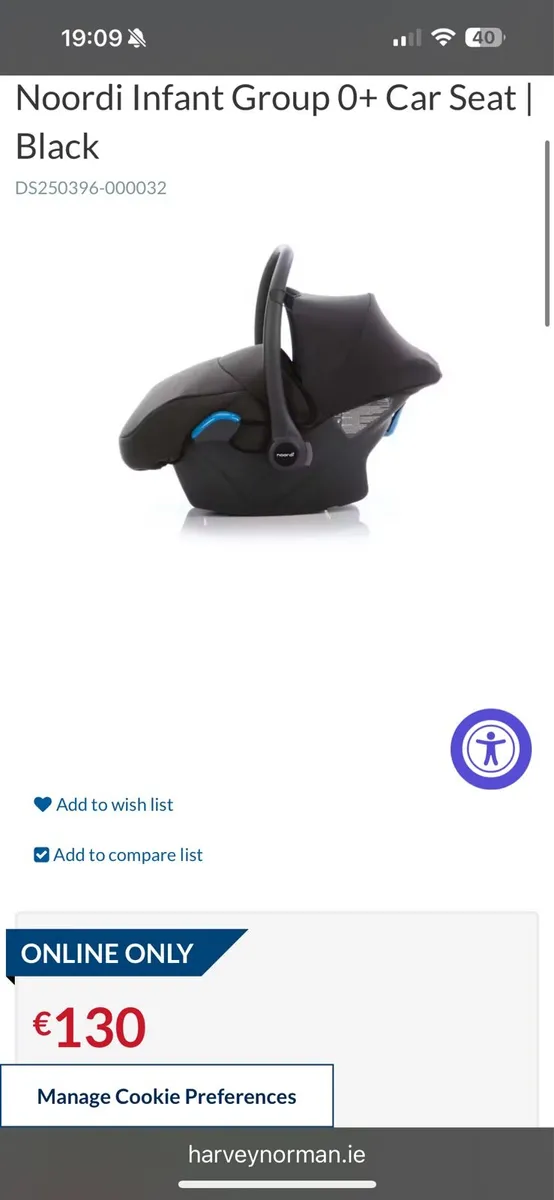 Car Seat 0+ Noordi Infant Group - Image 2