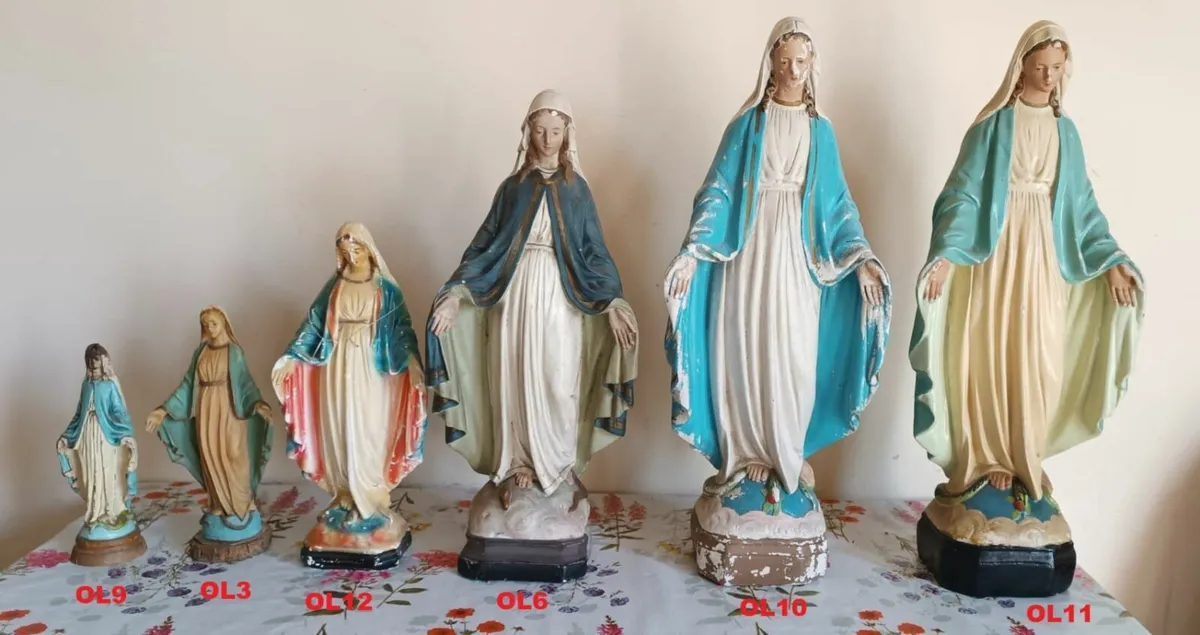 Religious statues Our Lady plaster, wood, etc - Image 1