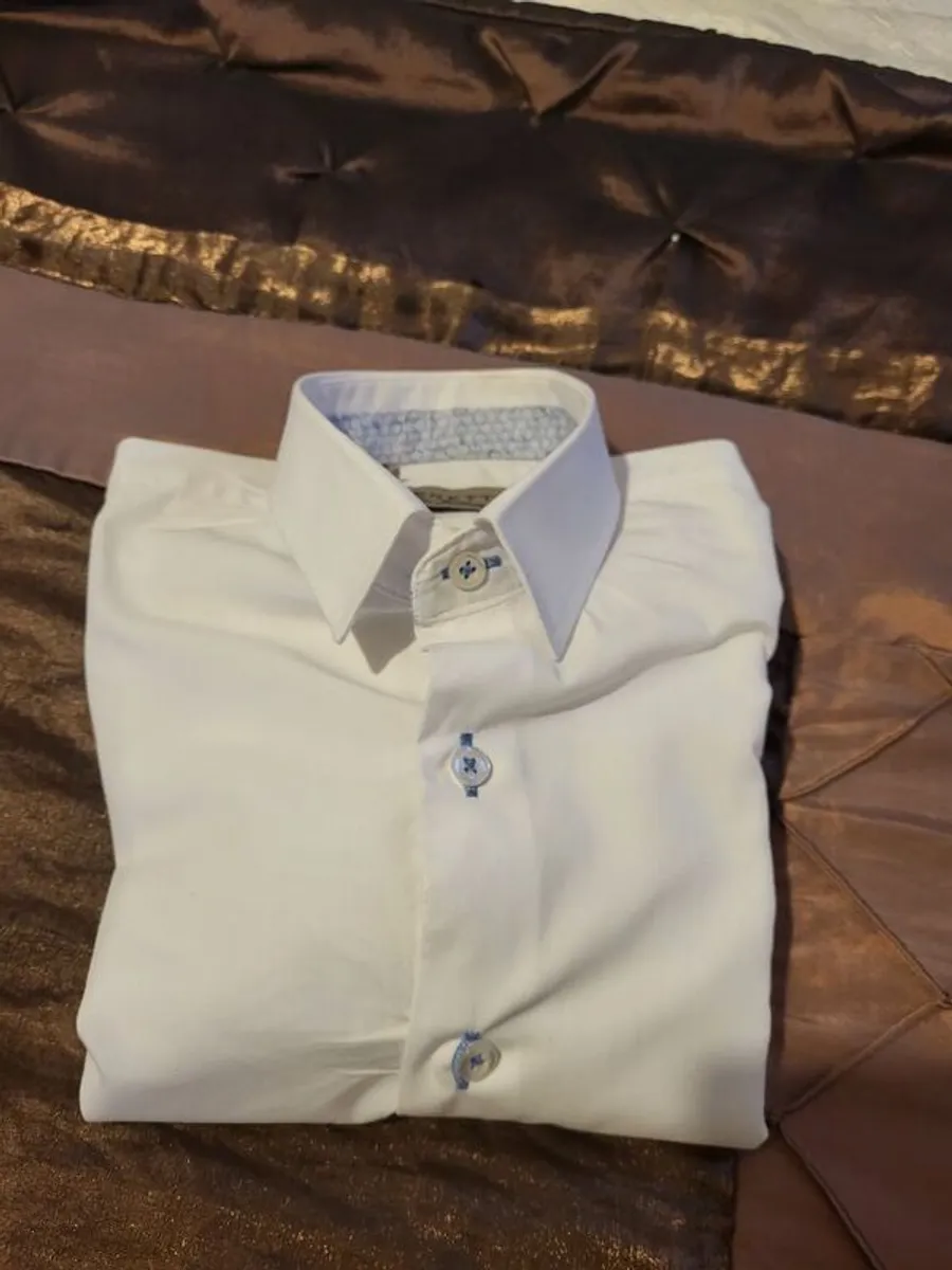 Boys Navy Mark Darcy Suit - Image 4