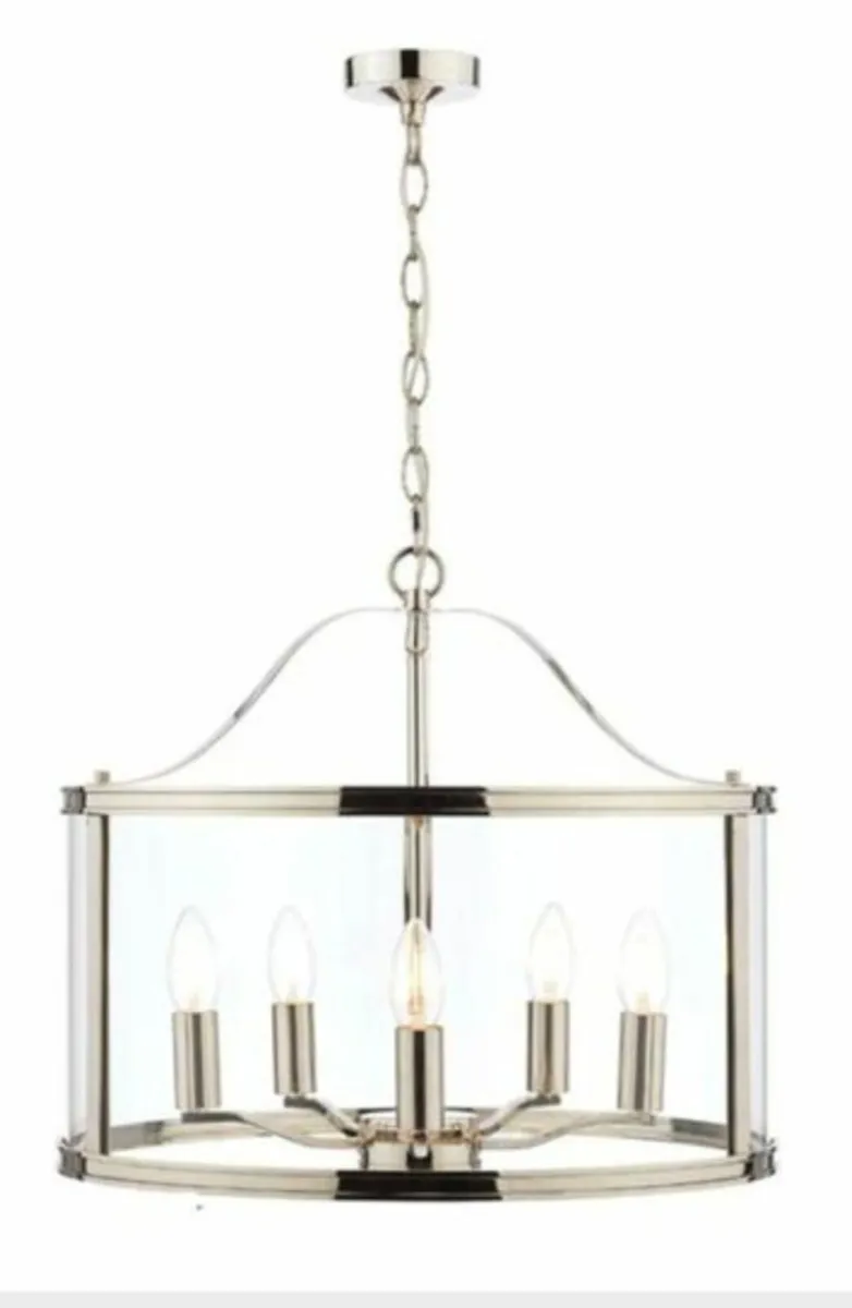 TWO Laura Ashley Harrington 5-Light Pendents - LIK - Image 2