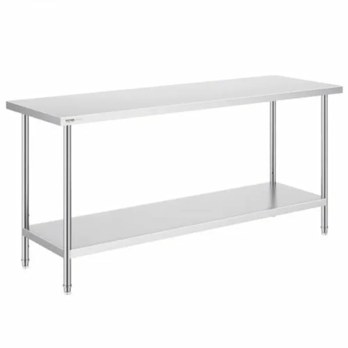 Stainless Steel Prep Table, 24 x 72 x 34 Inch, Hea - Image 1