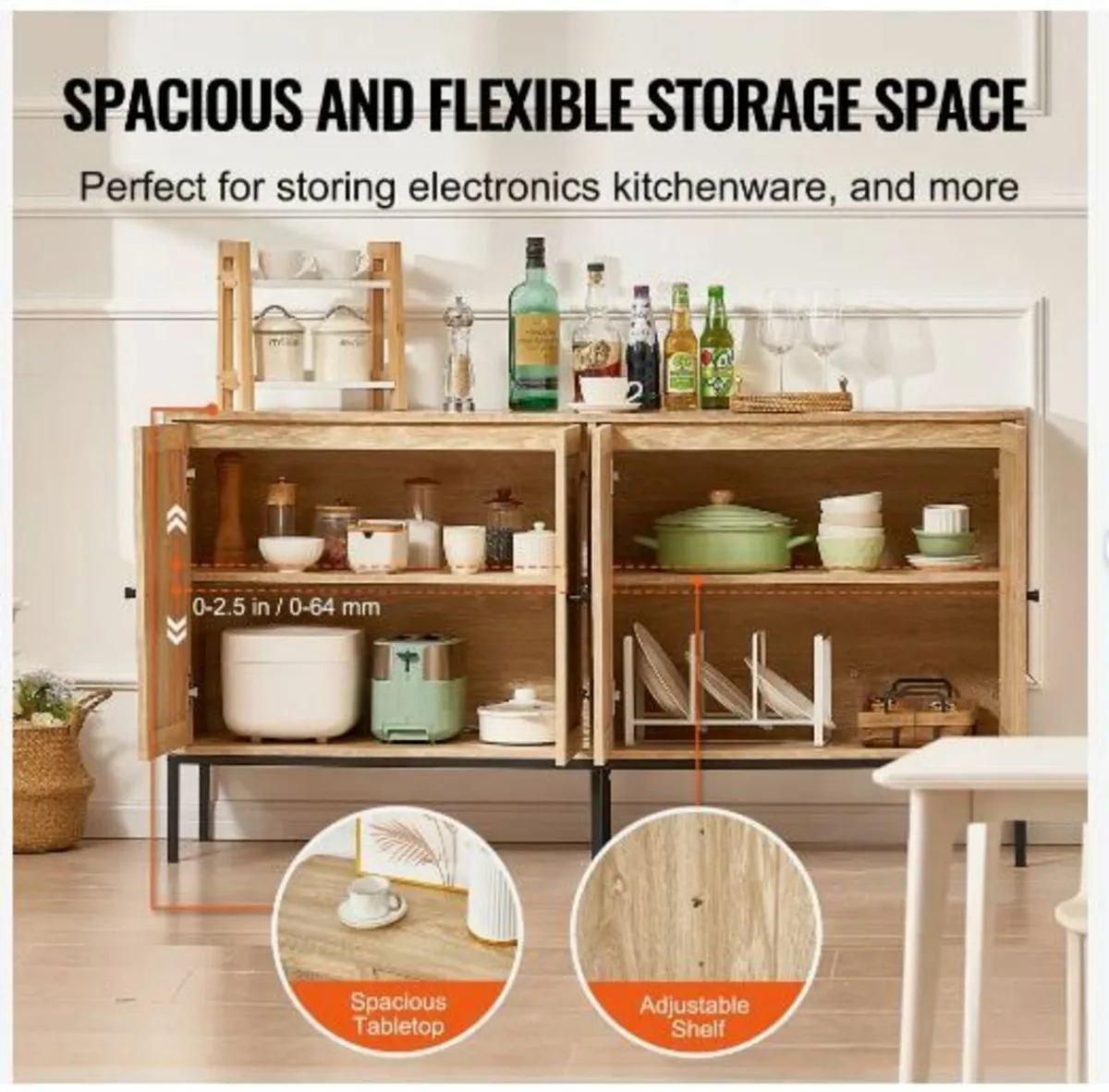 Rattan Cabinet, Rattan Storage Cabinet - Image 2