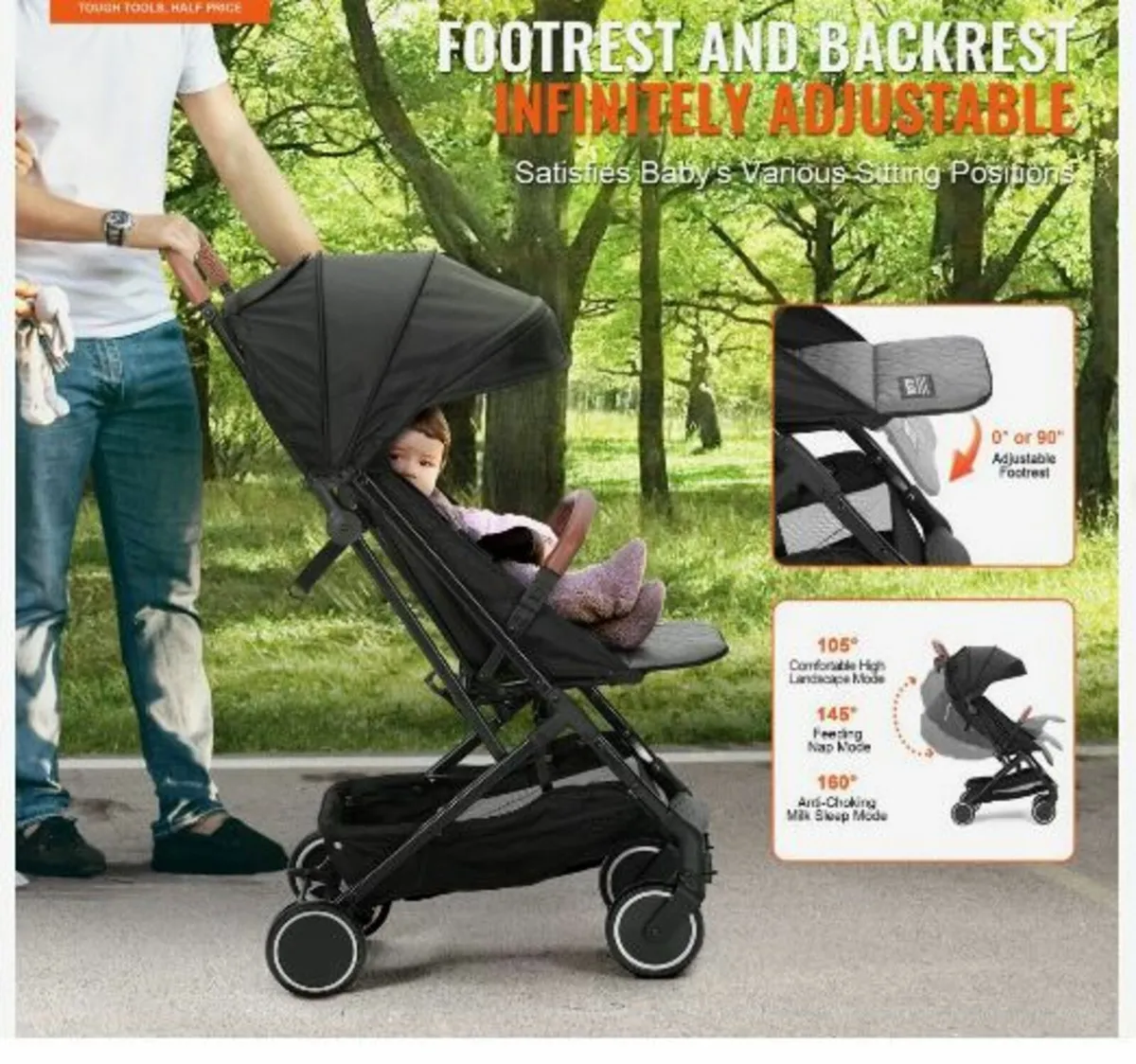 Standard Baby Infant Stroller - Image 2