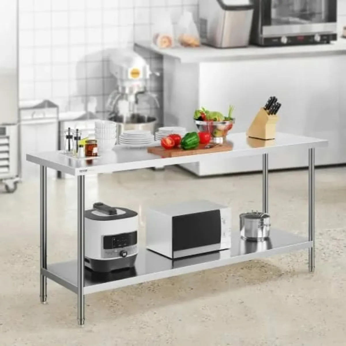 Stainless Steel Prep Table, 24 x 72 x 34 Inch, Hea - Image 4