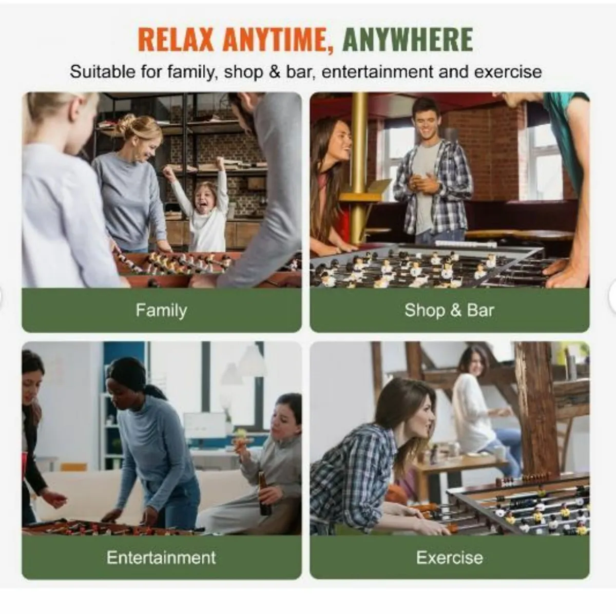 Foosball Table, 55 inch Standard Size - Image 2