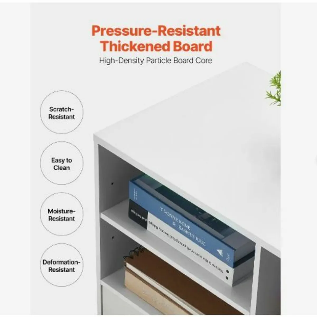 2 Drawer Wooden File Cabinet, - Image 4